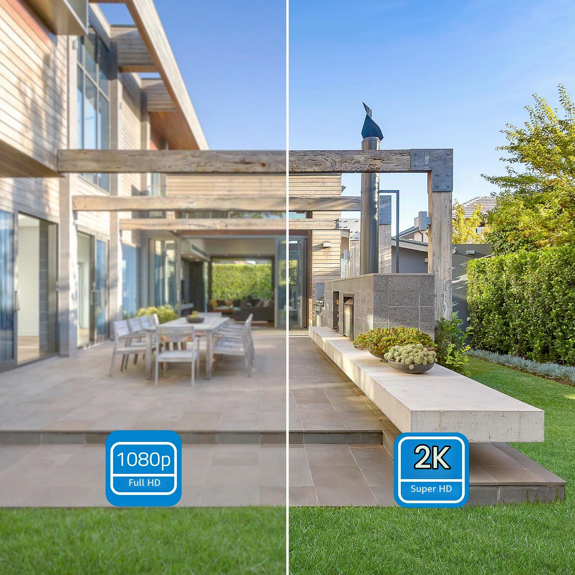 NIVIAN Telecamera WiFi Esterno 2K SUPERHD PTZ – Sorveglianza 360°, Visione Notturna, Audio Bidirezionale | Rilevamento Movimento Intelligente & App Tuya. Sicurezza Domestica Facile e Completa
