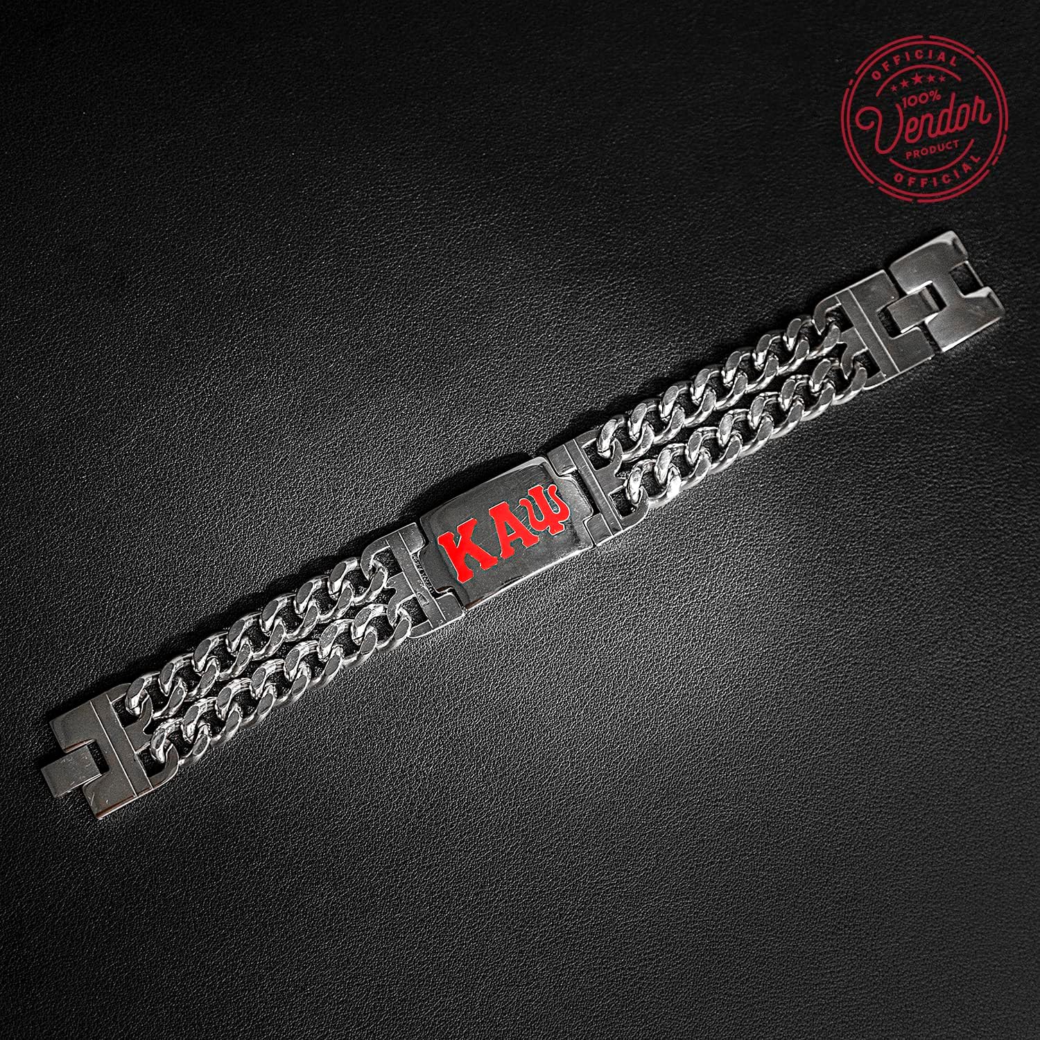Bad Bananas BBGreek Kappa Alpha Psi Paraphernalia - Official Vendor - Heavy Bracelet - Greek Letters - Nupes