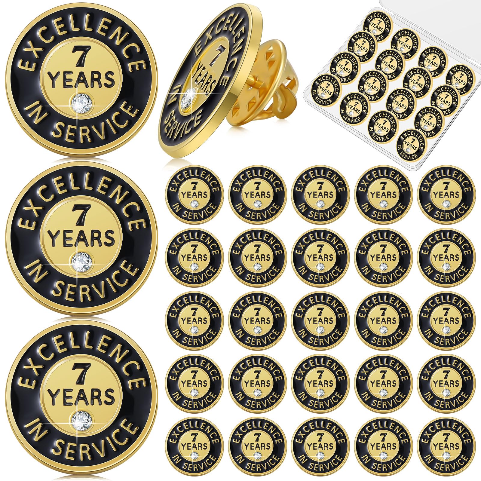 Ferreve Years of Service Pin Anniversary Lapel Pin for Employee