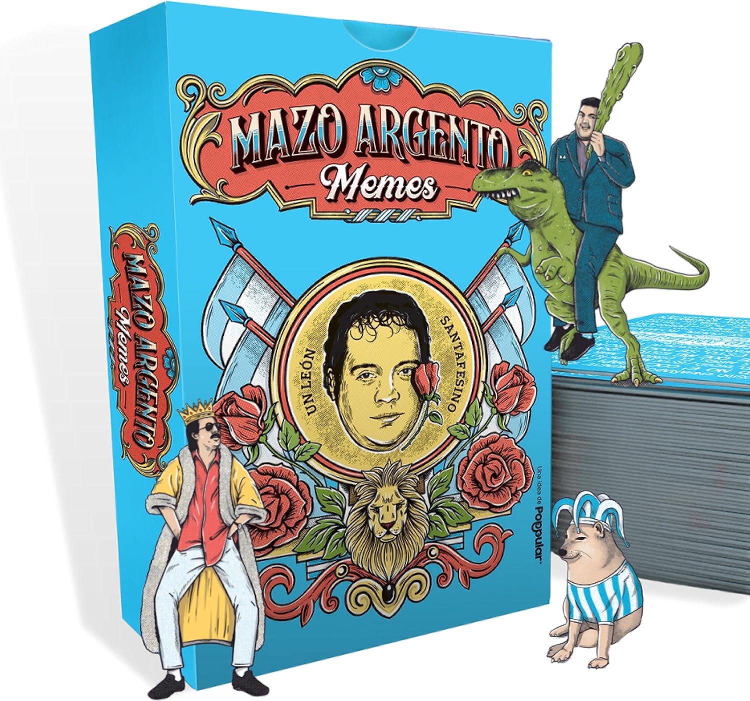 Spanish Playing Cards Meme Edition – Premium Deck with Argentine Humor & Iconic Culture for Game Nights, Parties & Collectors – Includes Cartas de Truco Classics & Messi & Maradona Artwork