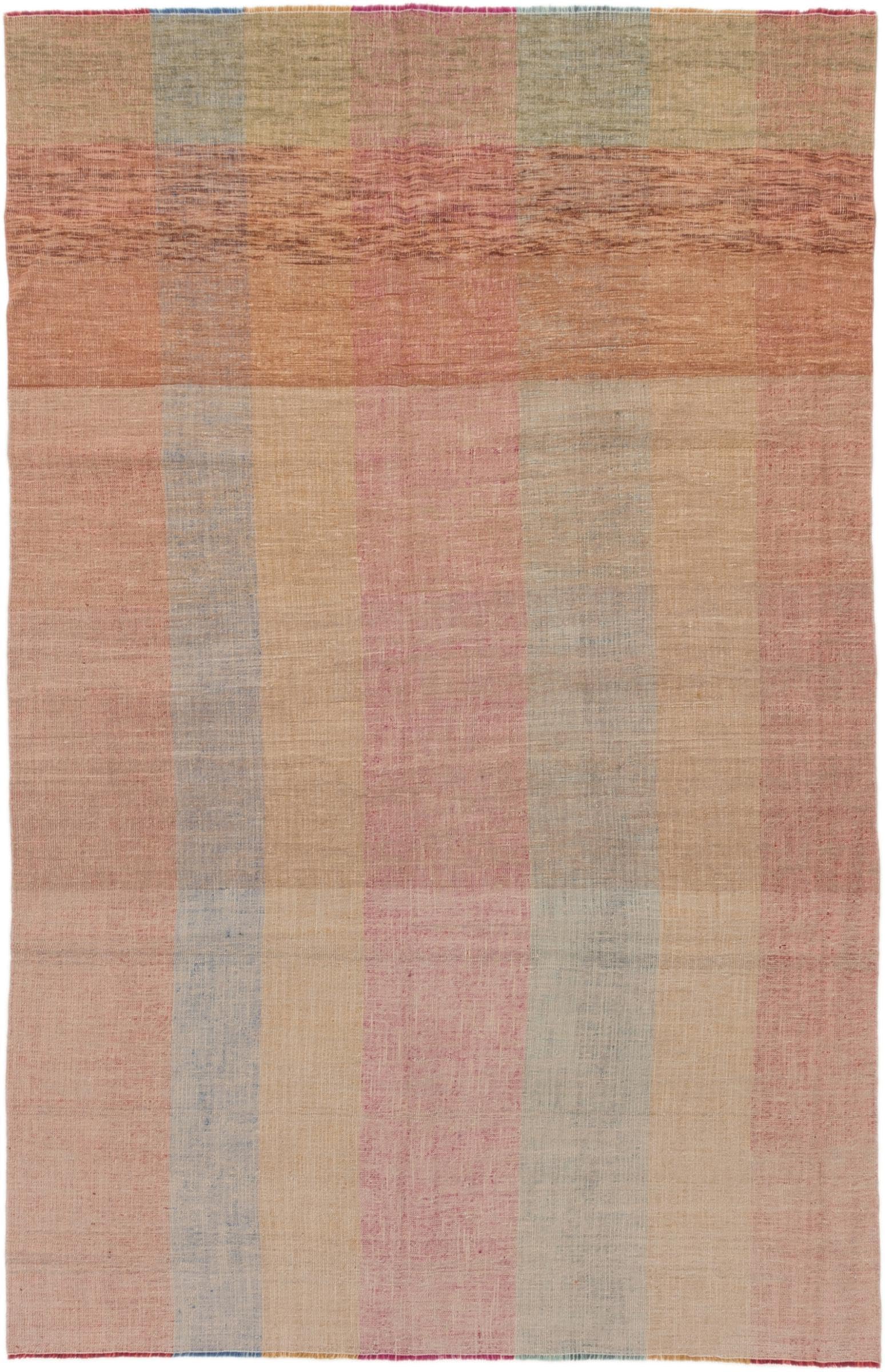 Kilim Afghan Edition 194x298 Tessuto a mano Moderno Tappeto orientale Tappeto di design Tappeto In lana