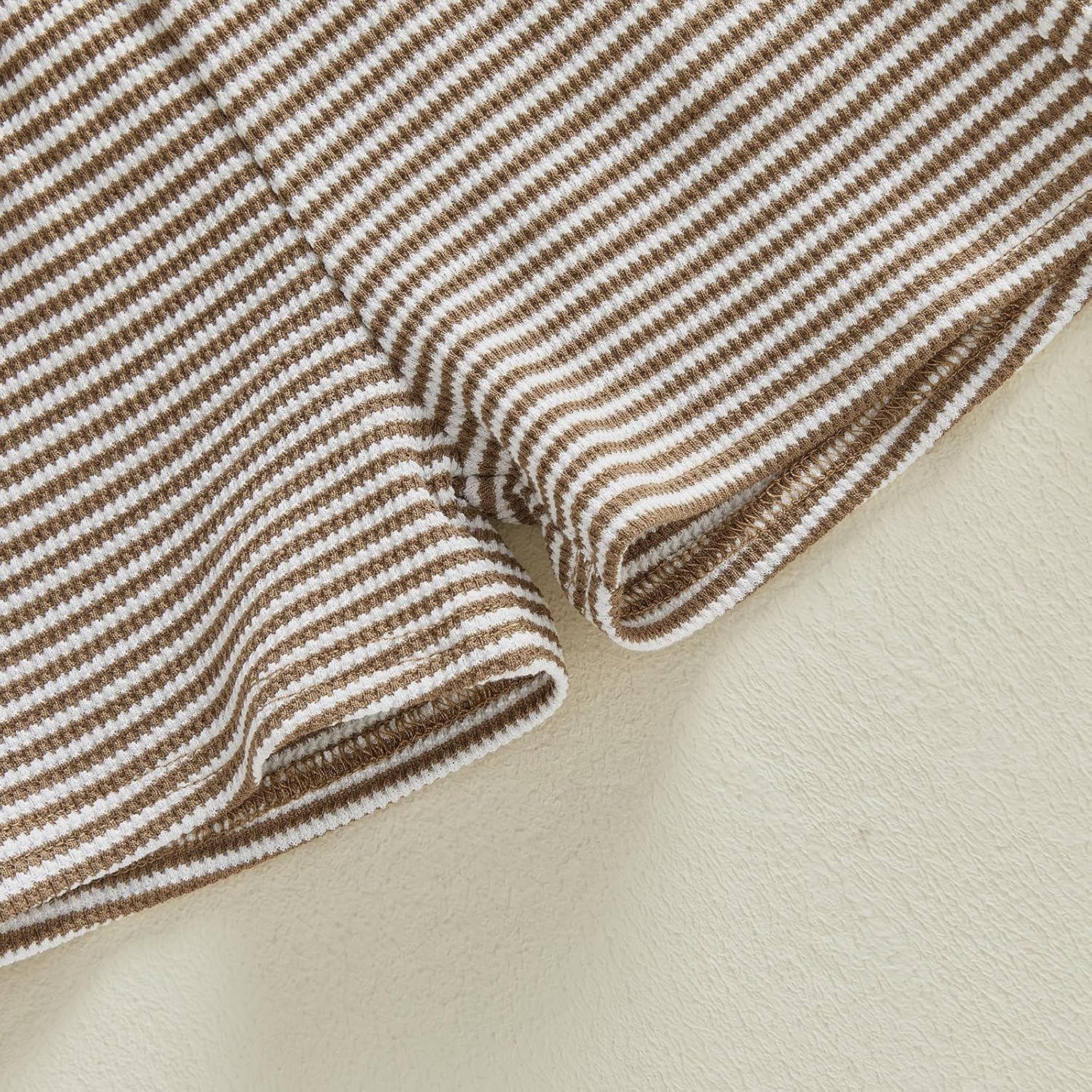 VISGOGO Baby Boy Summer Outfit Striped Short Sleeve T-shirt Toddler Boy Summer Clothes 6 12 18 Months 2 3 4 T Short Set - Image 6