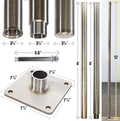 Miniatura 14 de ShadeMart Kit de accesorios de acero inoxidable de 10 pulgadas más cable resistente para toldo triangular con cable de extensión de 12 pies