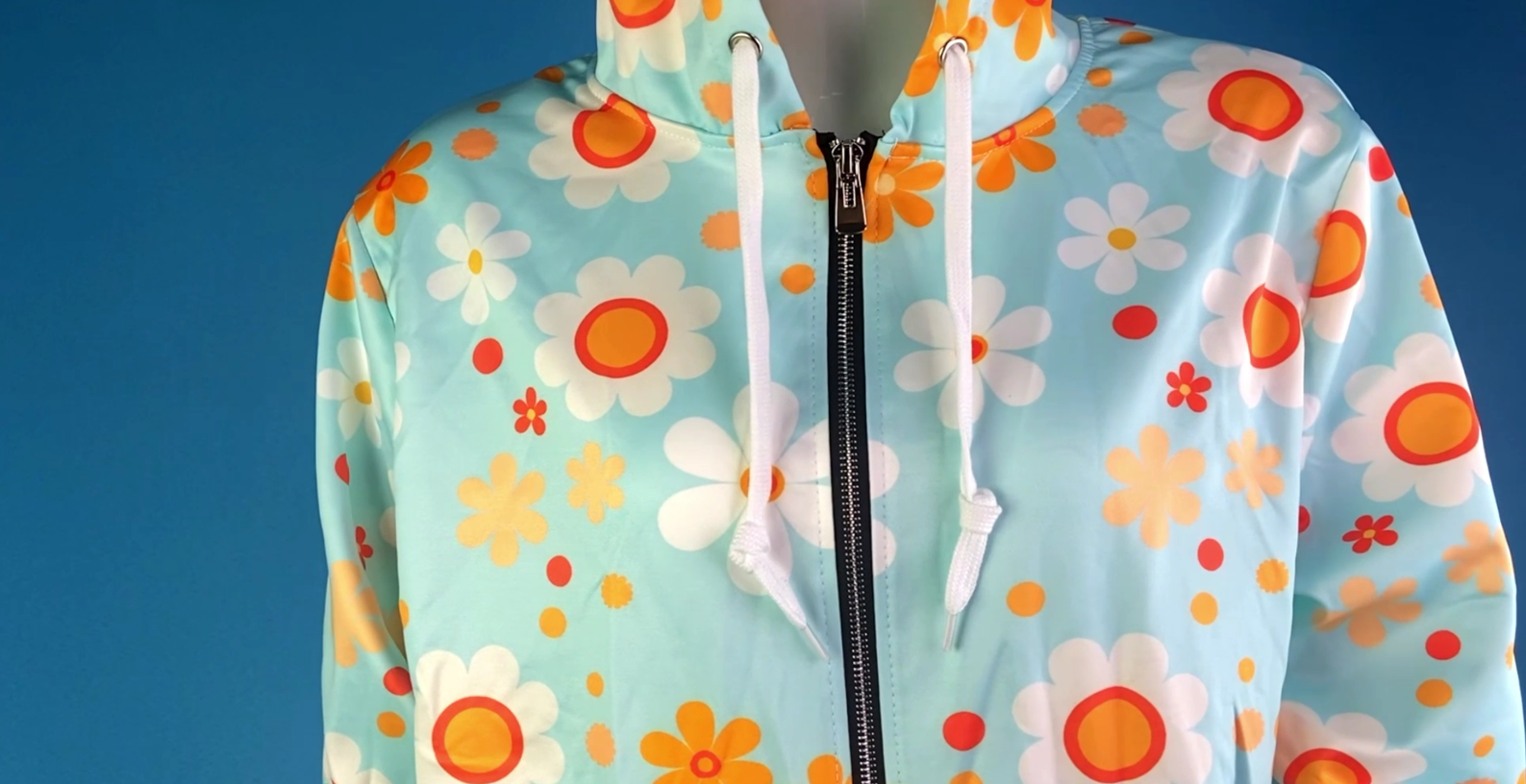 WELLFLYHOM Dog Paw Zip Up Hoodie Women Y2K Sweatshirt Graphic