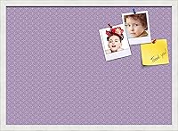 Vista 346 de PinPix Tablero de anuncios de corcho de 12 x 12 pulgadas. Este tablero decorativo enmarcado viene con diseño de círculos B W y un marco blanco