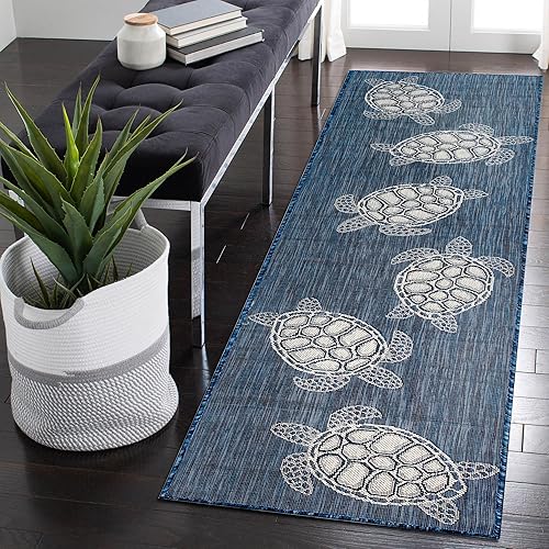 Liora Manne Carmel - Alfombra para interiores y exteriores alfombra estilo Sea Life cómoda y duradera telar eléctrico material de polipropileno