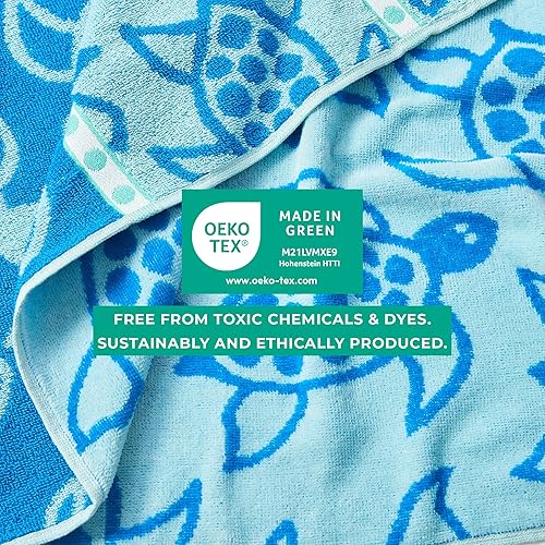 Miniatura 4 de Great Bay Home - Juego de 2 toallas de playa náuticas de jacquard de algodón 100%. Colección Maui de 30 x 60in.