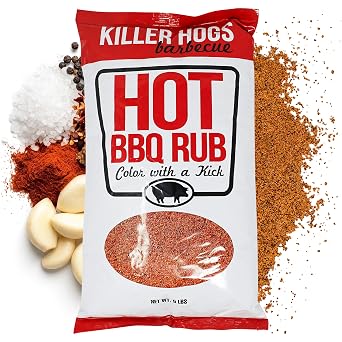 Killer Hogs Hot BBQ Rub, Championship Grill Seasoning, 5 lb