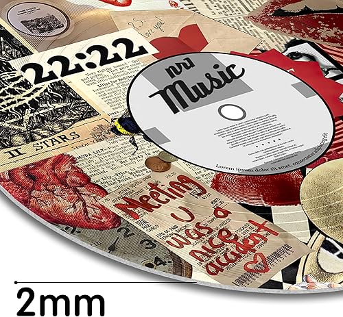 Miniatura 3 de TracyArt Decoración hippie, carteles para estética de habitación, decoraciones Y2K, decoración de discos, 4 piezas de 12 pulgadas