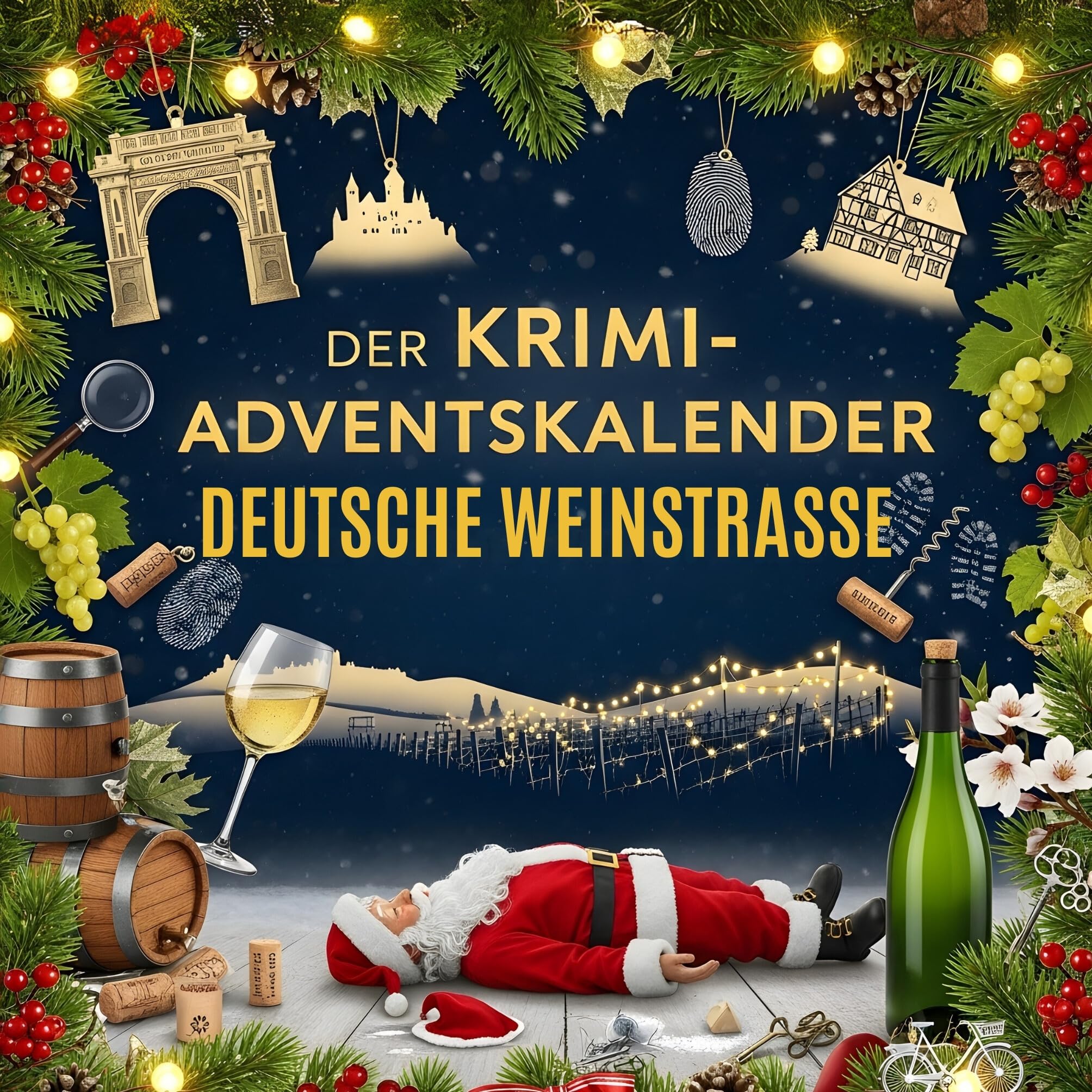 Der Krimi-Adventskalender Deutsche Weinstraße: Mordsverdächtig in 24 Akten. Ein Fall in deiner Nähe
