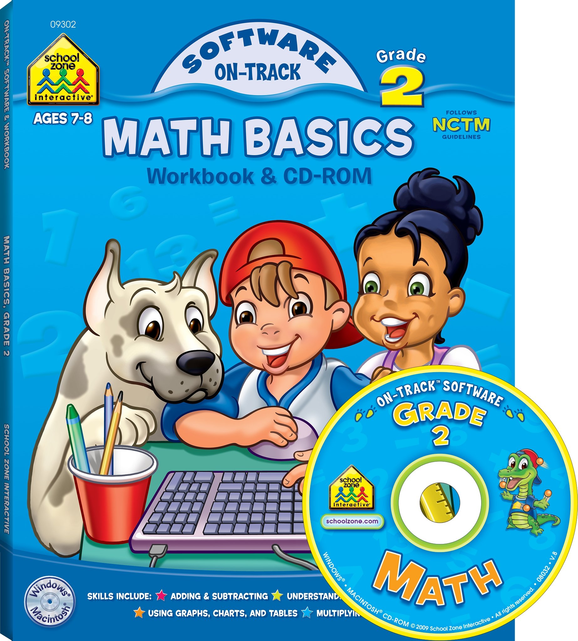 Math Basics, Grade 2 (School Zone Interactive) Paperback – September 5, 2003