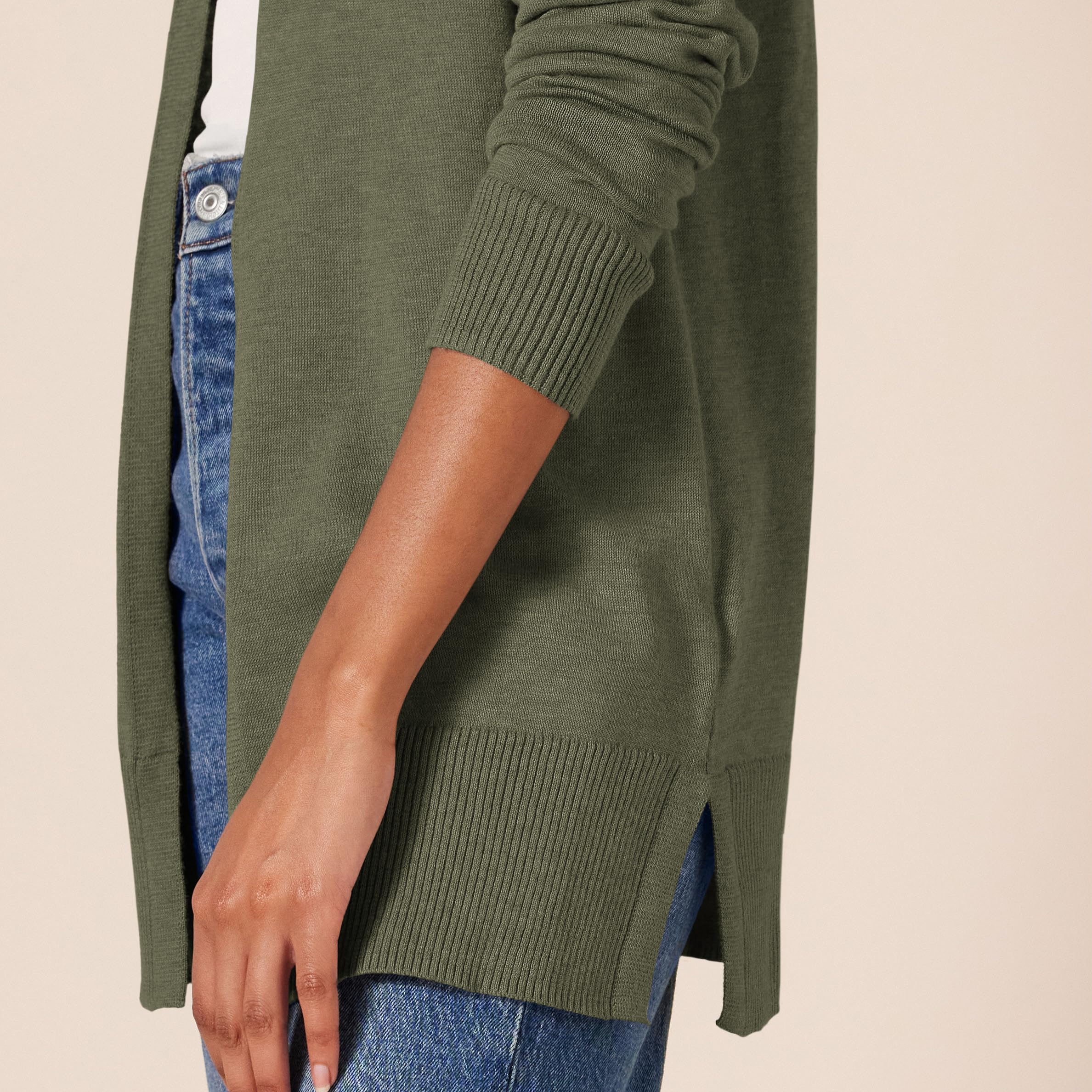 Amazon Essentials Cardigan Leggero Aperto sul Davanti (Disponibile in Taglie Forti) Donna