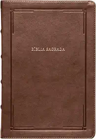 Bíblia Slim NVI, Letra Grande, Couro-soft marrom, Luxo, Barroca: Bíblia NVI Compacta
