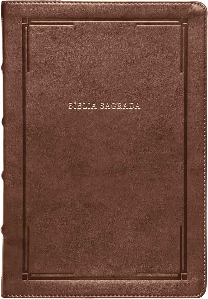 Bíblia NVI Slim, Letra Grande, Capa luxo marrom, Barroca: Bíblia NVI Compacta