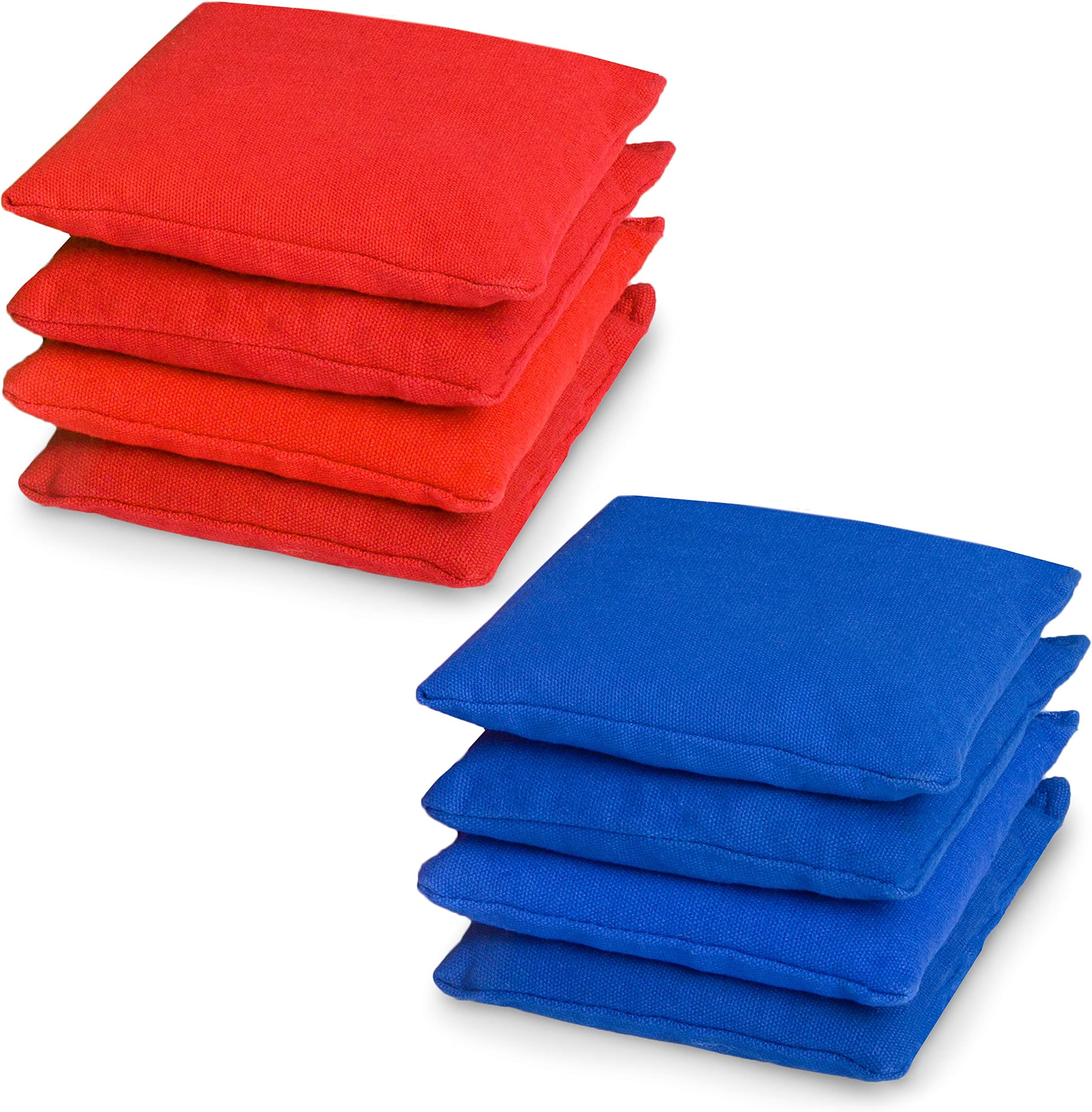 Barcaloo Weather Resistant Regulation Size & Weight Cornhole Bean Bags Set of 8 - Duck Cloth - Great for Corn Hole, Bean Bag Toss Game and More - Includes Cornhole Bag Carrying Case