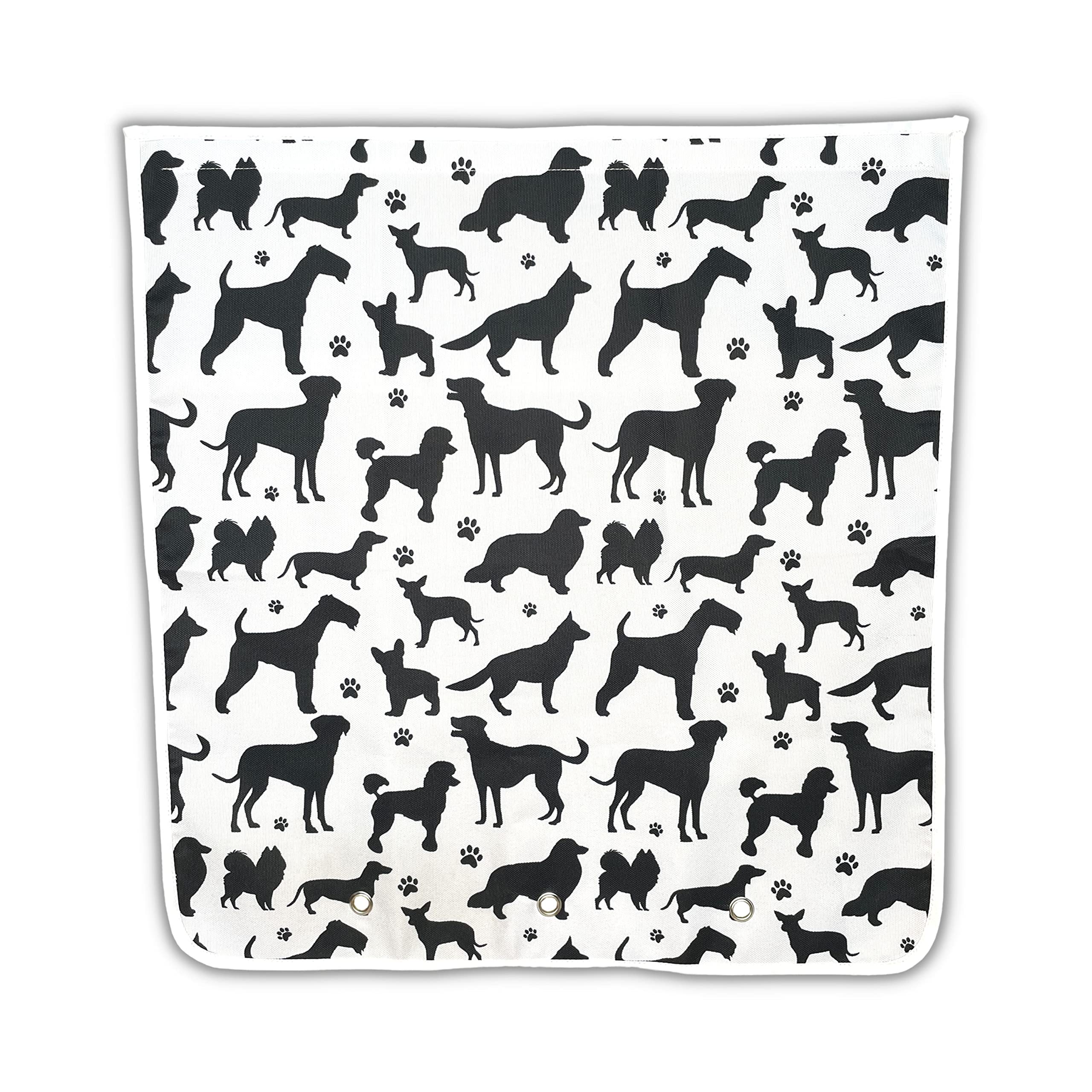 Letter Box Catcher for Mail, Letters, Post, Small Packages. Alternative to Letterbox Cage, No Screws Required Will Attach to Doors and Letterboxes with Strong Adhesive (Dog Pattern)