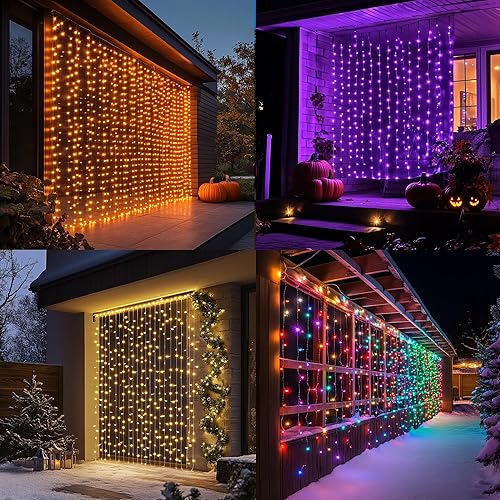 Miniatura 3 de Dazzle Bright 300-Tira 300 luces LED navideñas; luces RGB impermeables que cambian de color con control remoto y aplicación; para dormitorios, Rgb