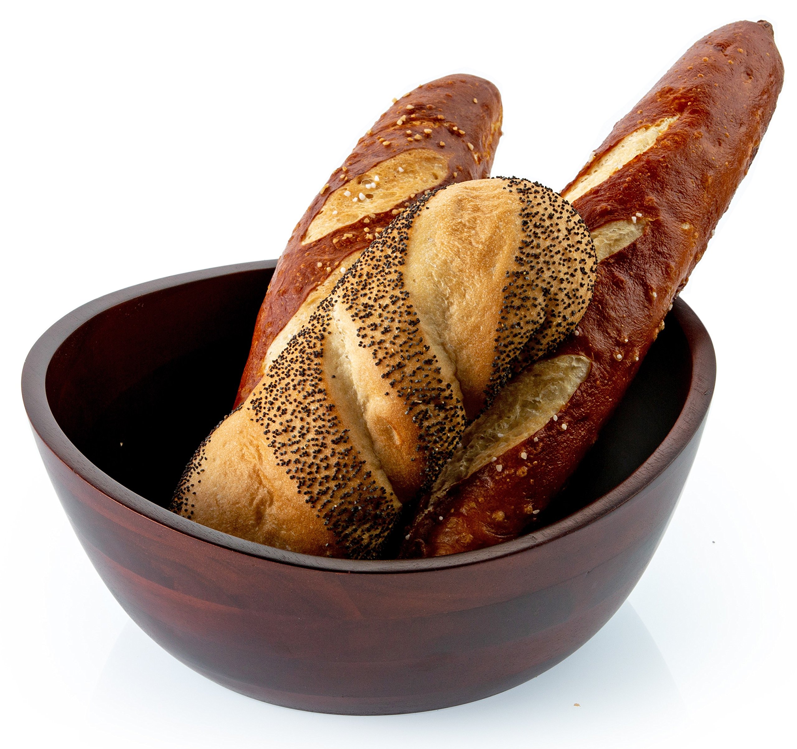 Casa BellanteAcacia Fruit Bowl Small, Medium Wave