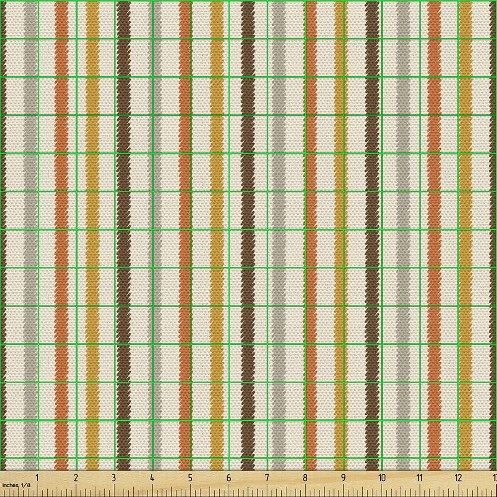 Amazon.com: Ambesonne Vintage Fabric by The Yard, Retro