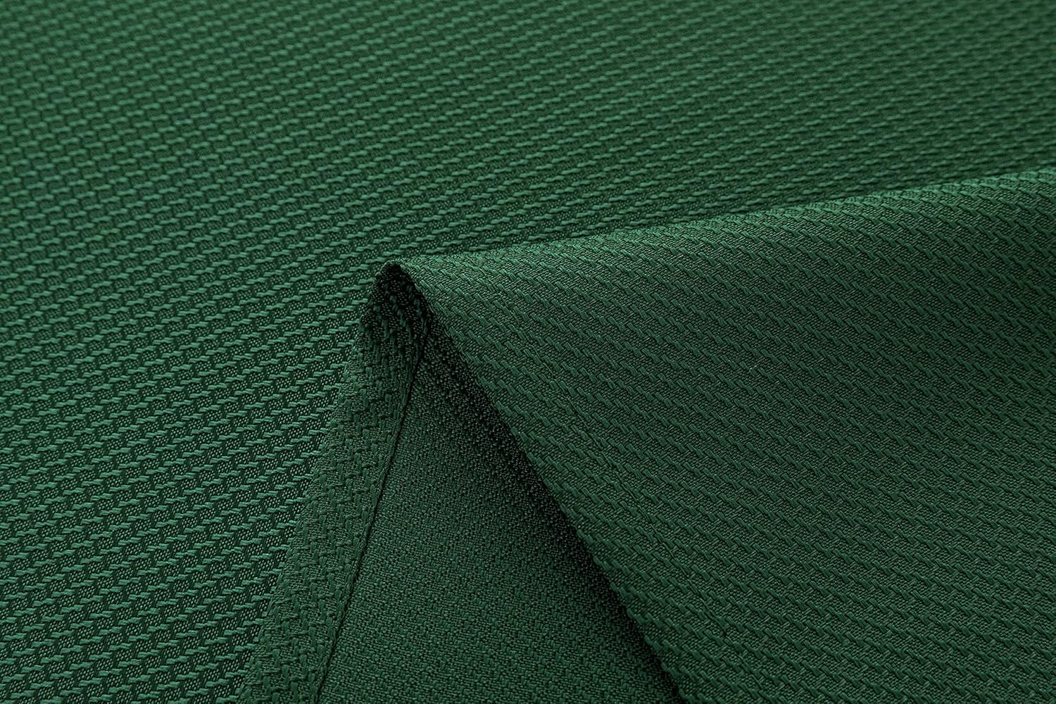 Biscaynebay Textured Fabric Tablecloths 54 X 54 Inches Square, Hunter Green Water Resistant Spill Proof Tablecloths for Dining, Kitchen, Wedding and Parties etc. Machine Washable: Kitchen & Dining