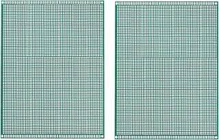 MECCANIXITY PCB Board Single Sided Printed Circuit Prototyping Boards Plated Through Holes for DIY Soldering Electronic Projects, 150mmx200mm, Pack of 2