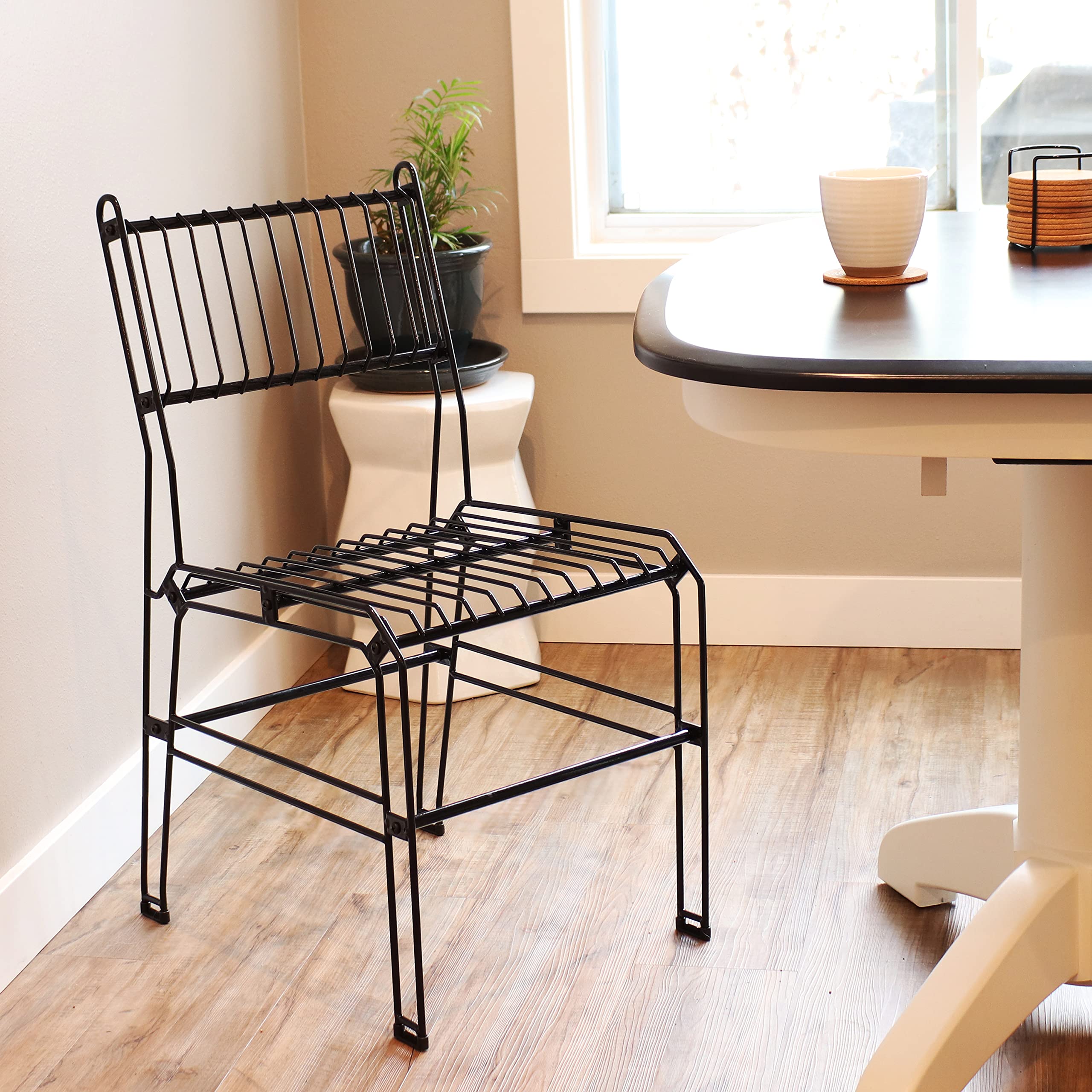 Amazon.com: Sunnydaze Modern Indoor/Outdoor Steel Wire Armless