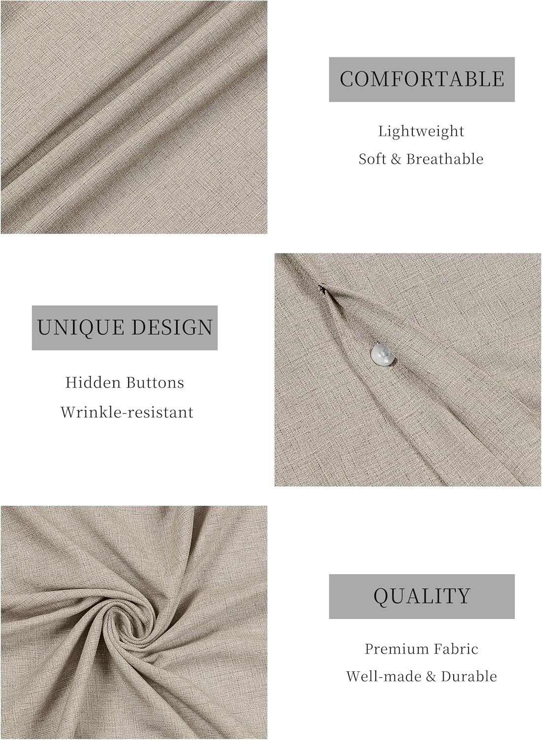 Mens Linen Shirts Short Sleeve Casual Shirt Button Down Summer Beach Vacation Tops Men Casual Dress Shirts Breathable - Image 5