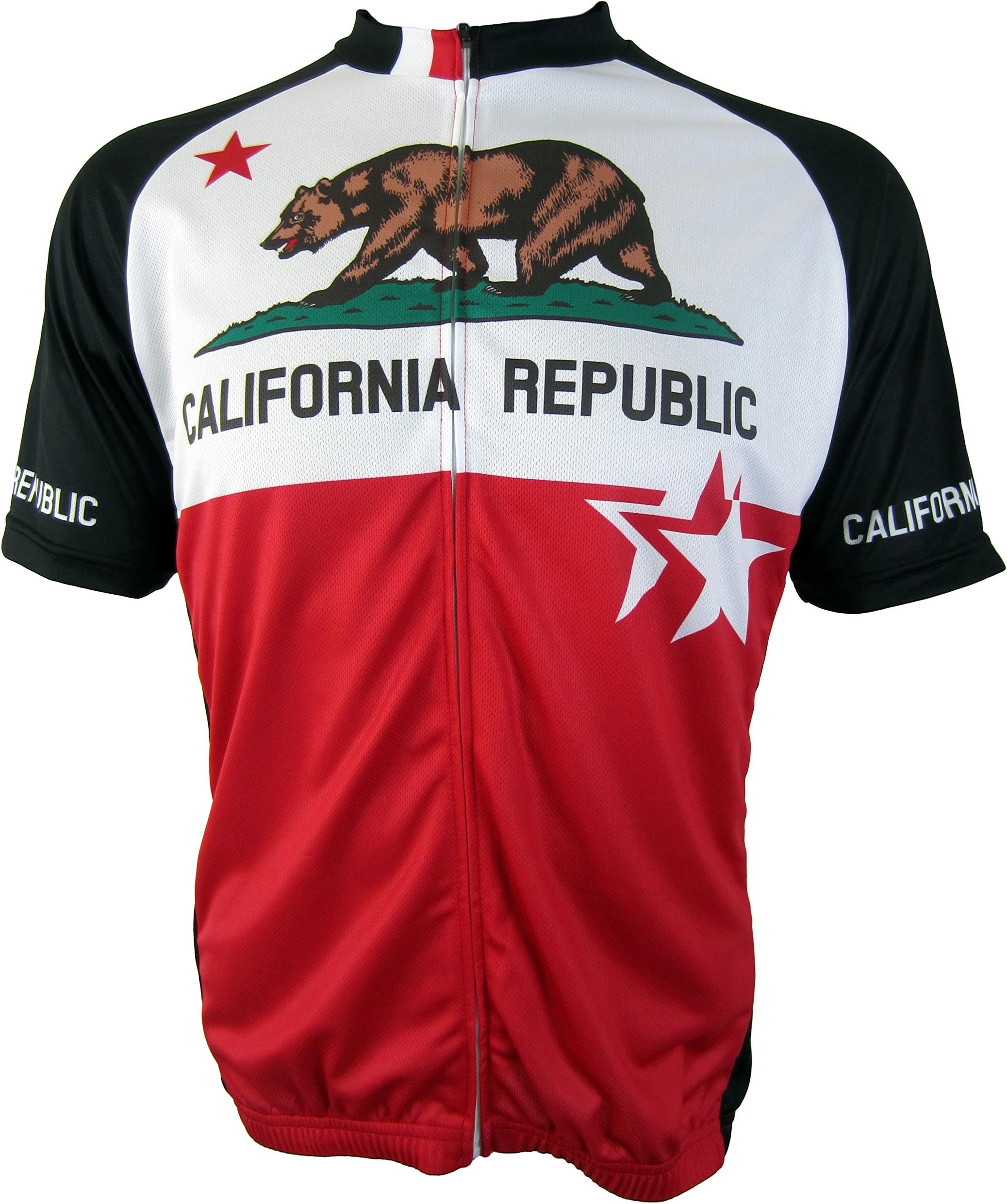 California Republic – Mens Short Sleeve, Club Cut, Cycling Jersey