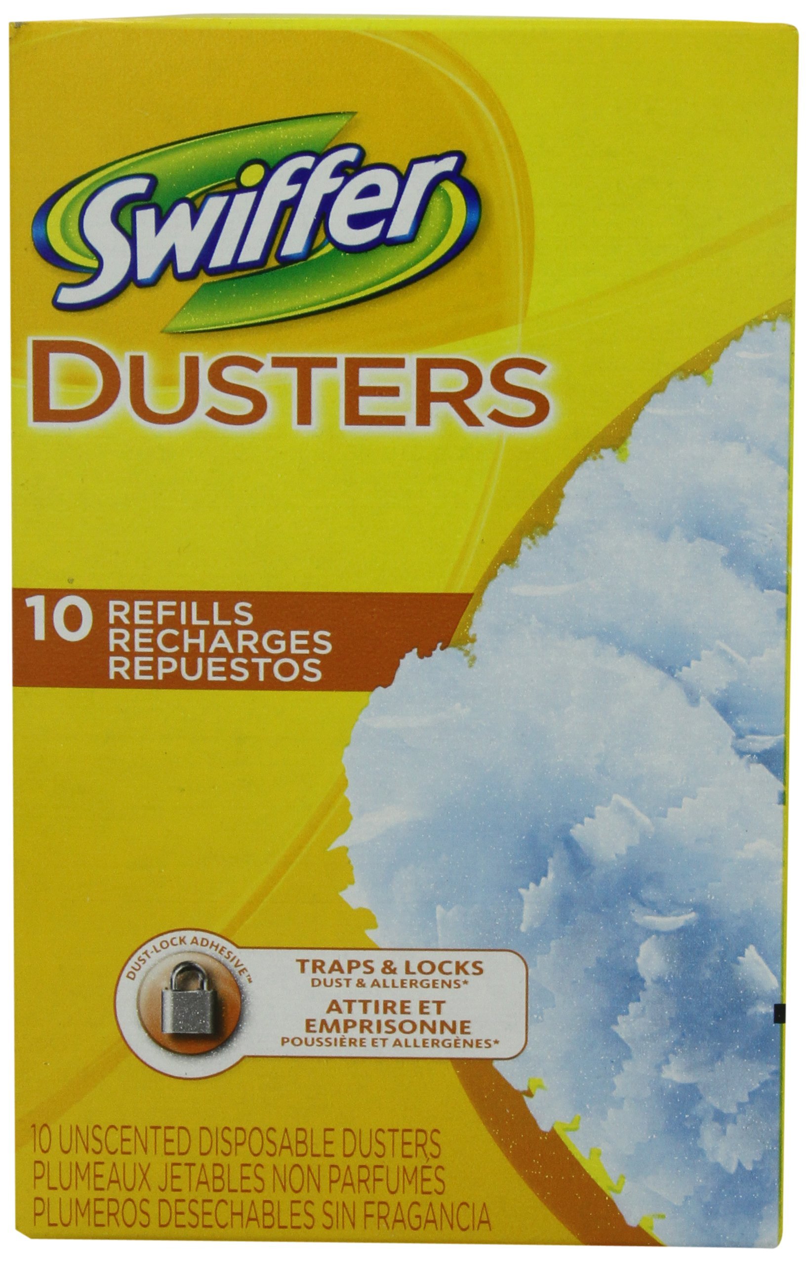 Swiffer Dusters recharges de plumeau sec pour nettoyer la poussière fine sans laisser de traces