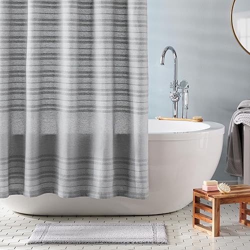 Miniatura 4 de TOWN & COUNTRY EVERYDAY Tapete de baño ultra afelpado con borde copetudo, suave y absorbente, parte trasera antideslizante, lavable a máquina, gris,