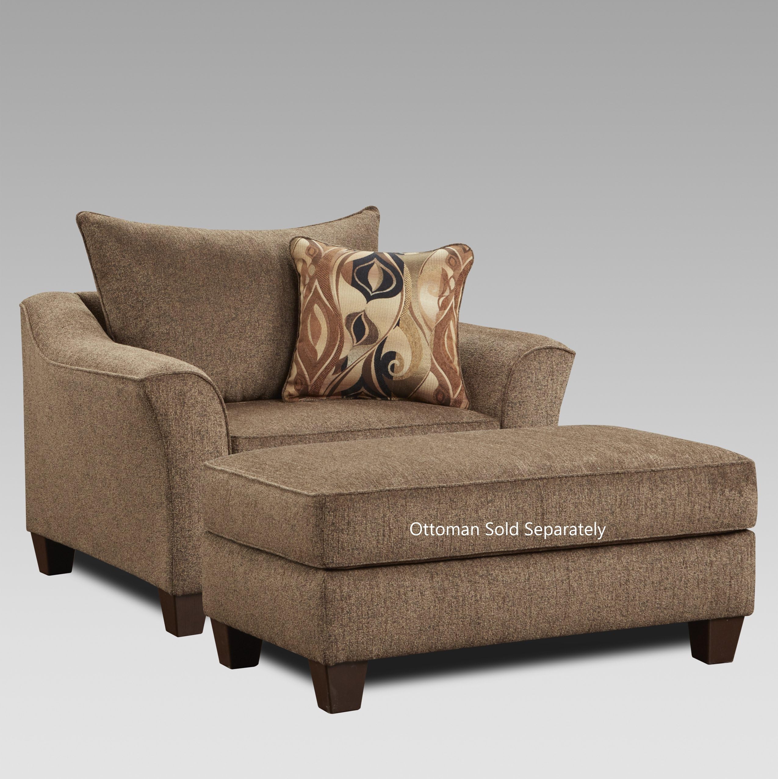 Camero Cafe Fabric Accent Chair