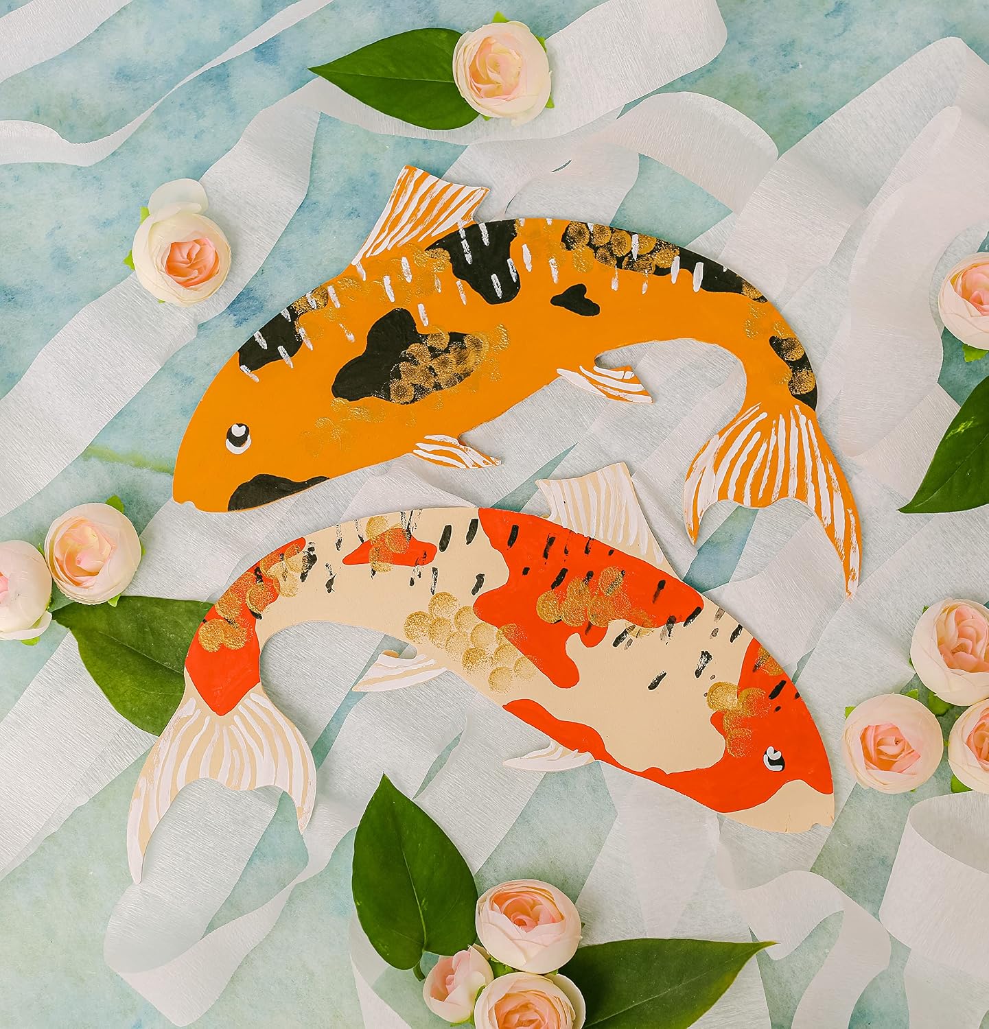 Leaping Fish Cutout 10 x 11-inches, Pack of 1 Unfinished Wood Crafts, Wood Door Hanger, Large Wooden Cutouts to Paint, by Woodpeckers