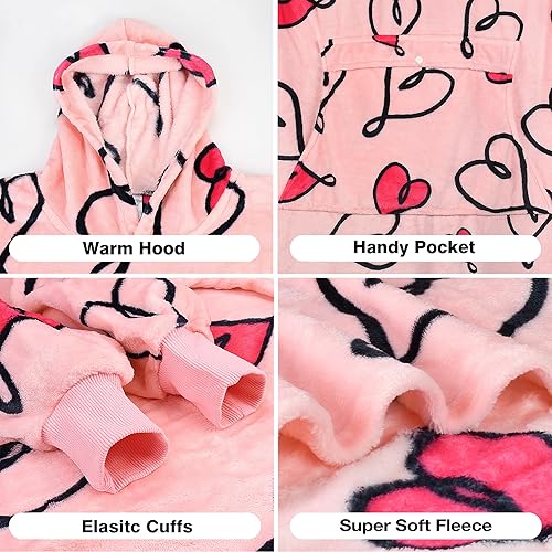 Miniatura 49 de Catalonia Rainbow Cat Oversized Blanket Hoodie Sweatshirt for Kids, Wearable Fleece Pullover with Large Front Pocket, Teen Boys Girls Gift