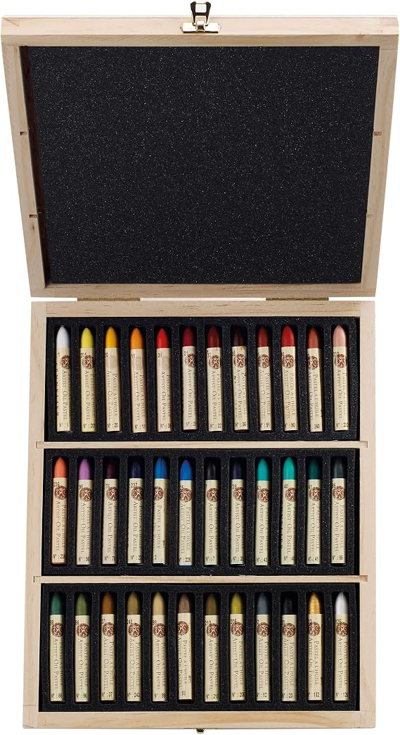 Sennelier Oil Pastel 36 Assorted Wood Box Set