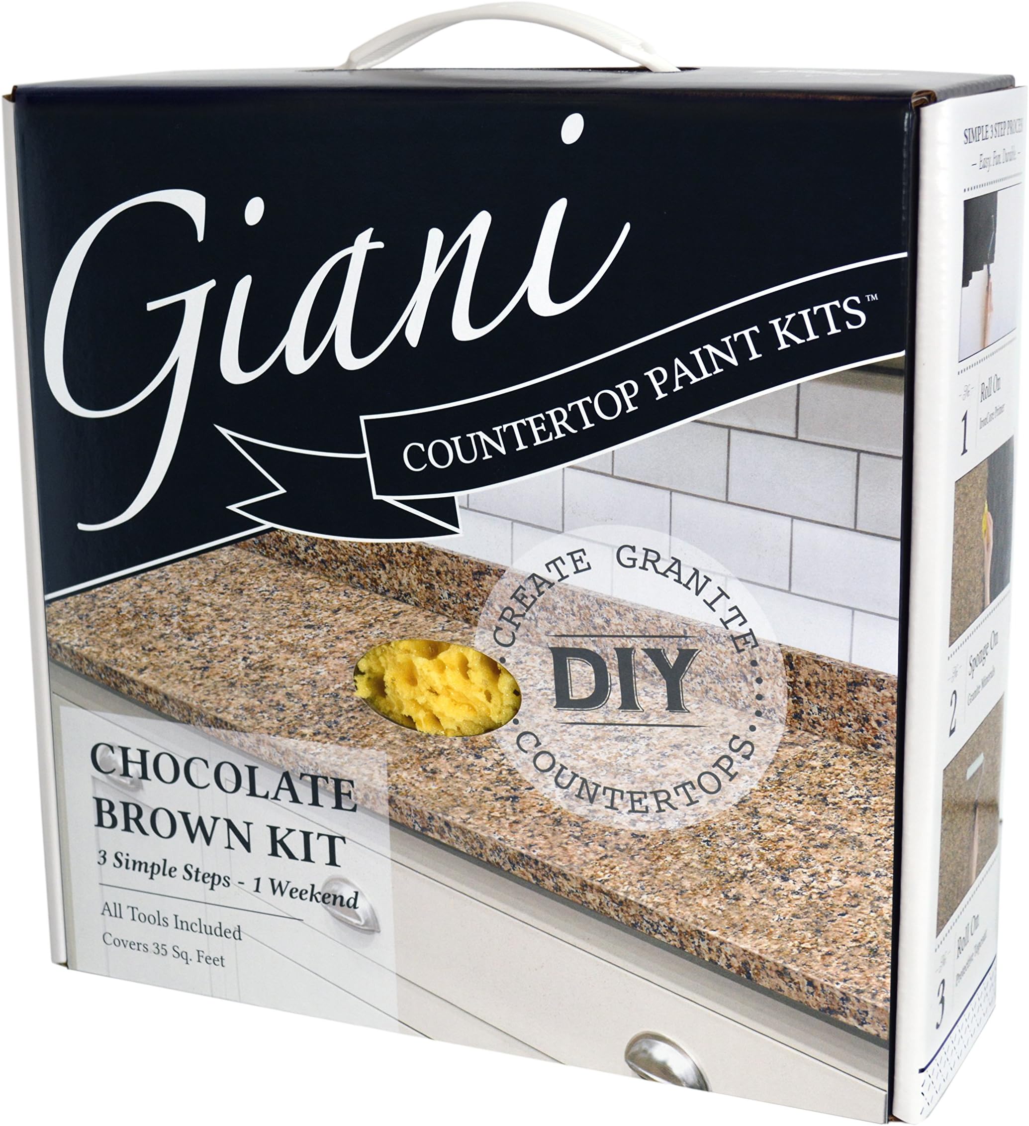 Giani Countertop Paint Kit (Chocolate Brown)