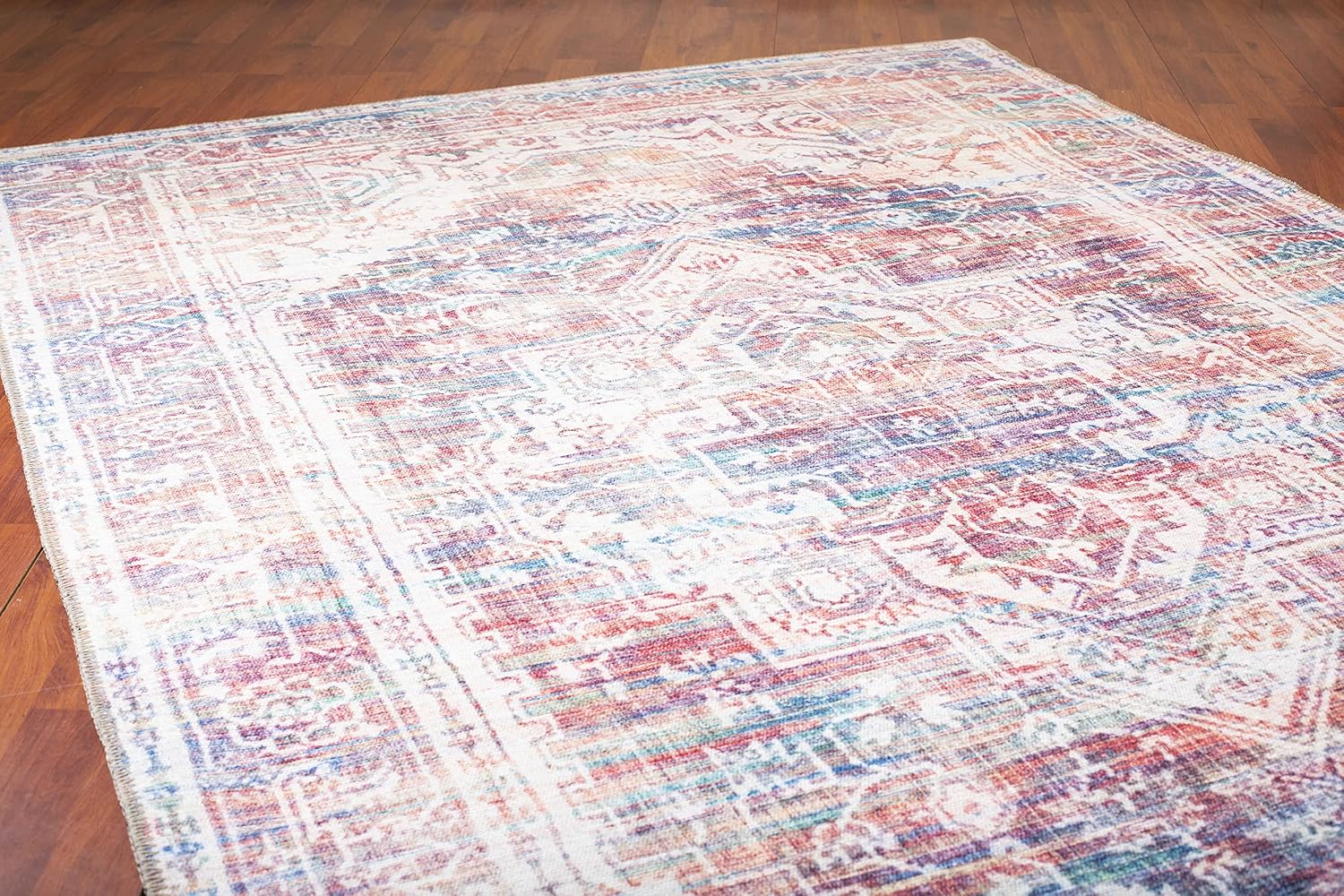 Vintage Collection Area Rug for Living Room, Dining Room | Washable | Non-Shedding | Stain Resistant | Pet Friendly | ISFAHAN 3' x 5' Sand/Taupe