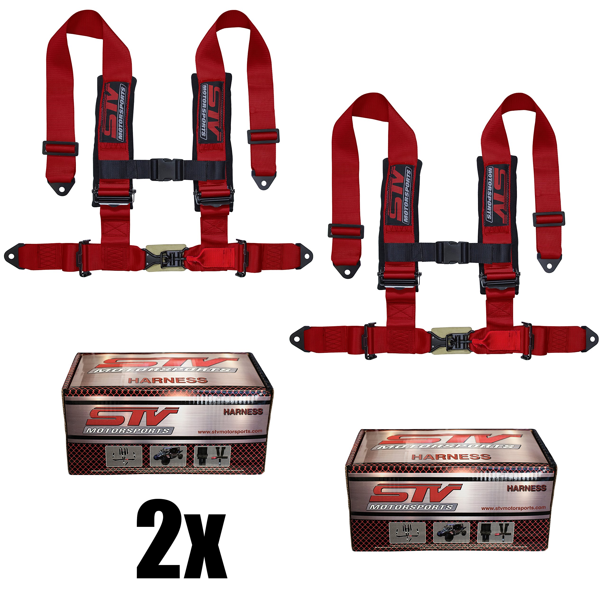 Buy STVMotorsports 4 Point Harness Set 3” Pads Universal HType Bolt In Latch and Link