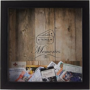 Lawrence Frames Black 10x10 Shadow Box Ticket Holder