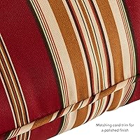 Vista 126 de Greendale Home Fashions 2-Piece Outdoor Deep Seat Cushion Set, Steel Blue Stripe