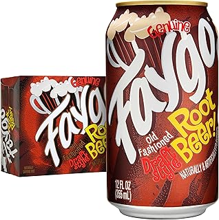 Faygo Root Beer | 12-Pack of 12oz Cans | Old-Fashioned Root Beer Taste | Rich & Creamy | Caffeine-Free Classic