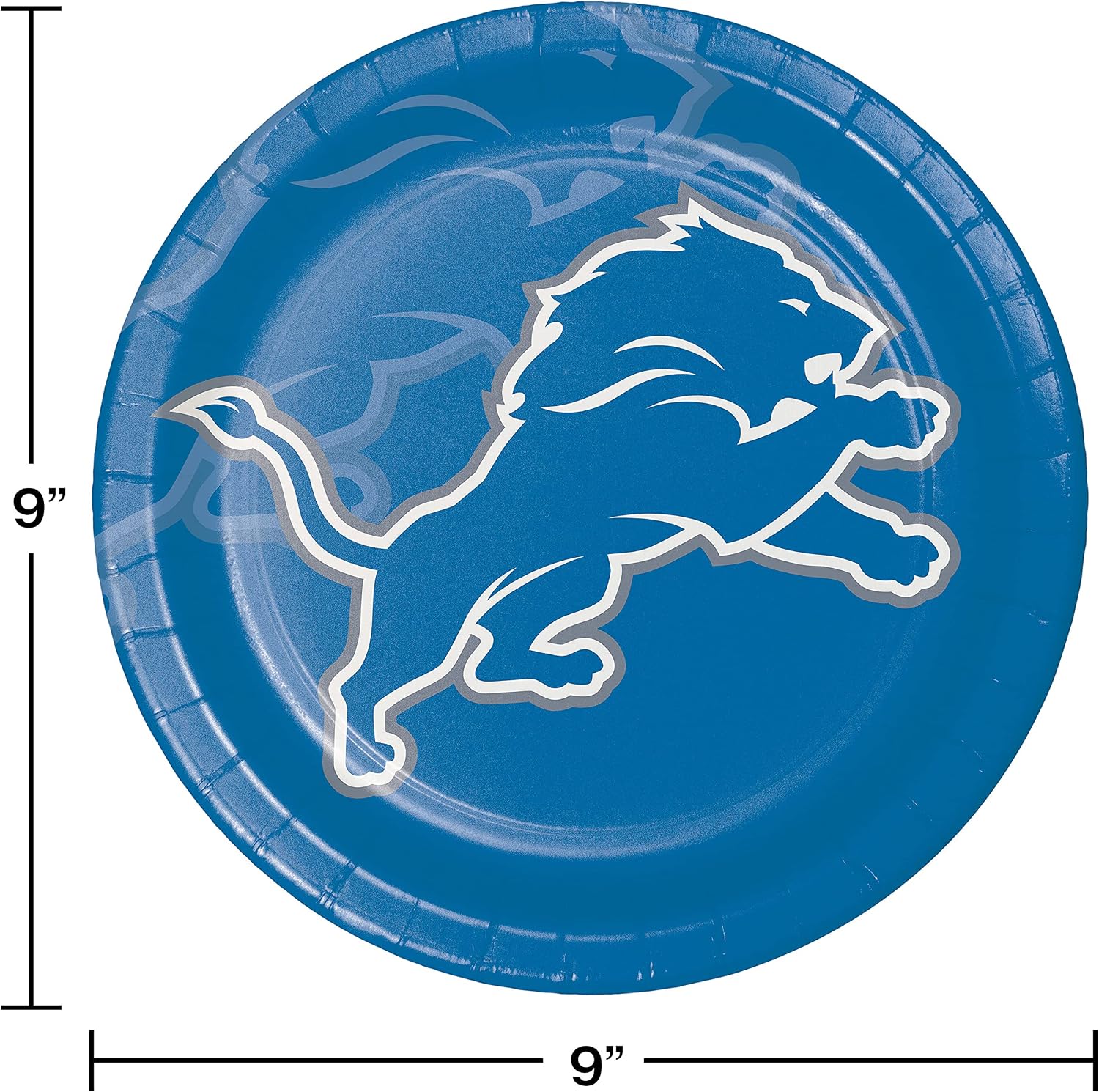 Trendware Detroit Lions Paper Plates, 48 ct, Officially Licensed