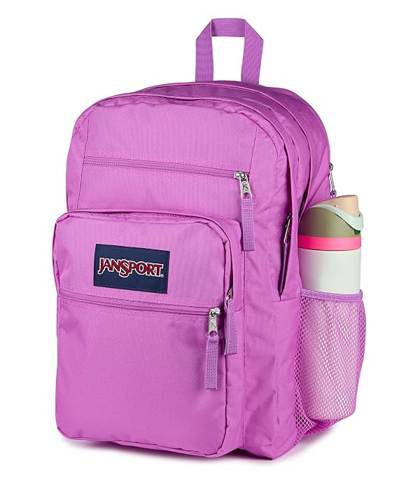 JanSport Laptop Backpack - Computer Bag with 2 Compartments, Ergonomic Shoulder Straps, 15” Laptop Sleeve, Haul Handle - Digital Fuchsia by JanSport - Used condition - Image 2