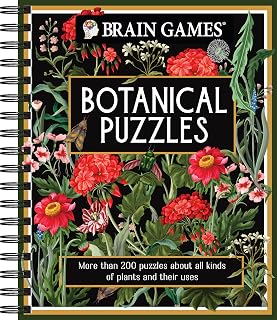Brain Games Botanical Puzzles: 220+ Plant Puzzles, Word Searches, Cryptograms for Gardeners & Plant Lovers
