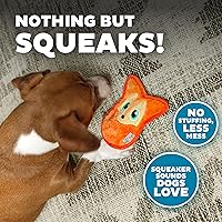 Vista 4 de Outward Hound Invincibles - Juguete de peluche para perro, XS zorro