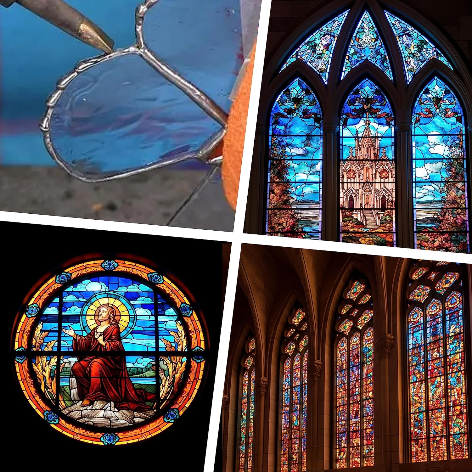 Sn60/Pb40 Solder Wire for Stained Glass Copper Foil, Tiffany Lamps & Church Glass Restoration, 3.0mm Dia No Flux By Wonderway (16oz)