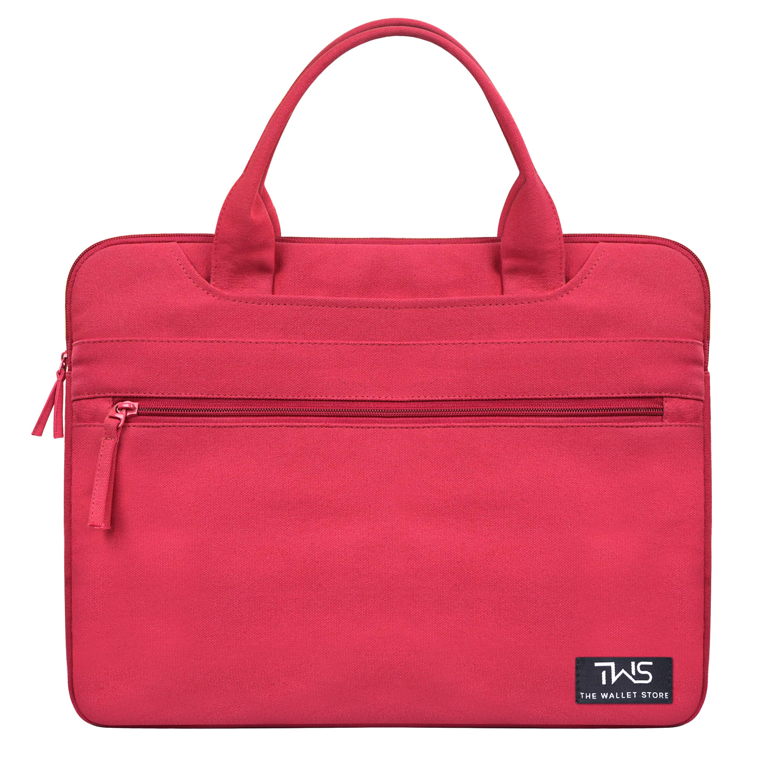 The Wallet Store EcoCarry Canvas Laptop Bag - Red - 15 Inch