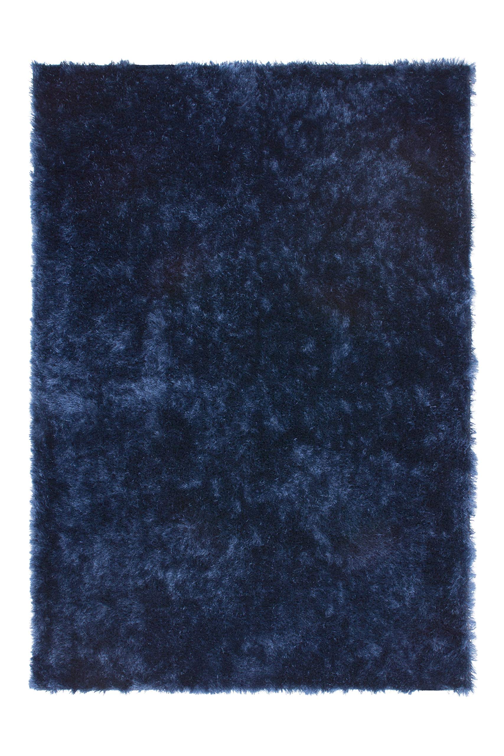 Alfombra azul de salón Lalee 120x170 cm de poliéster para dormitorio
