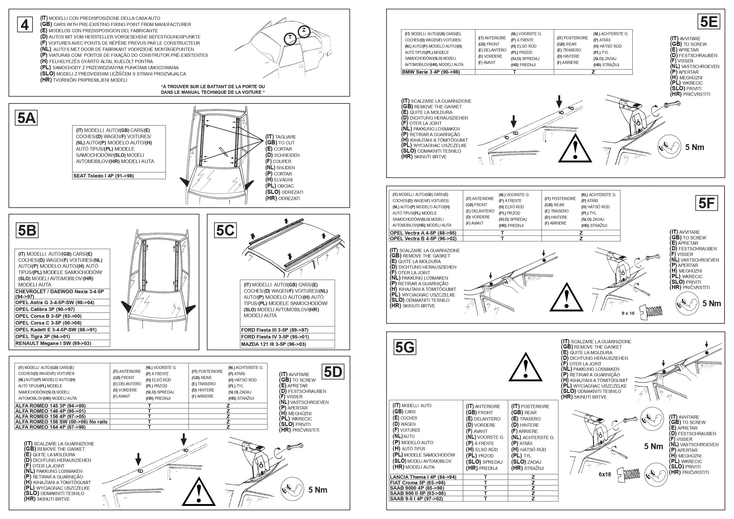Tetrax CAM Tetrax Sistema portatutto premontato RAX - cod.20002