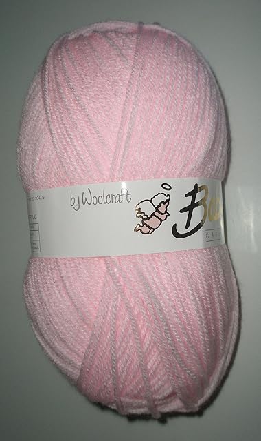 Baby Care Knitting Yarn Wool Baby Pink 100g by Woolcraft