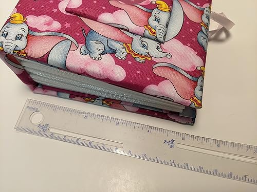 Miniatura 6 de Disneys Dumbo Fabric Custom Photo Album in Pink, Personalize, Dumbo Brag Book, 7 x 5 Album